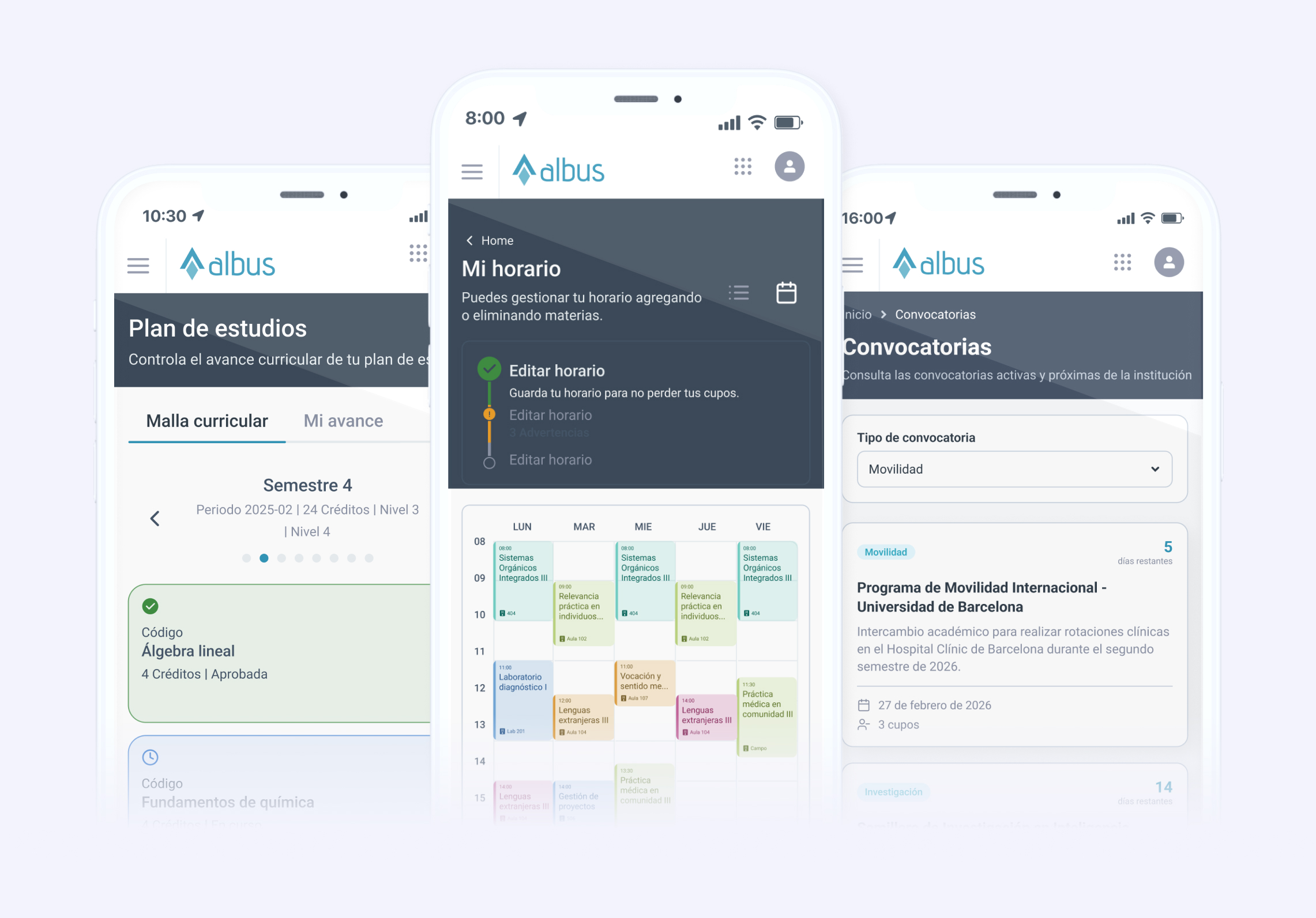Albus, el Portal del Estudiante de Foris Suite