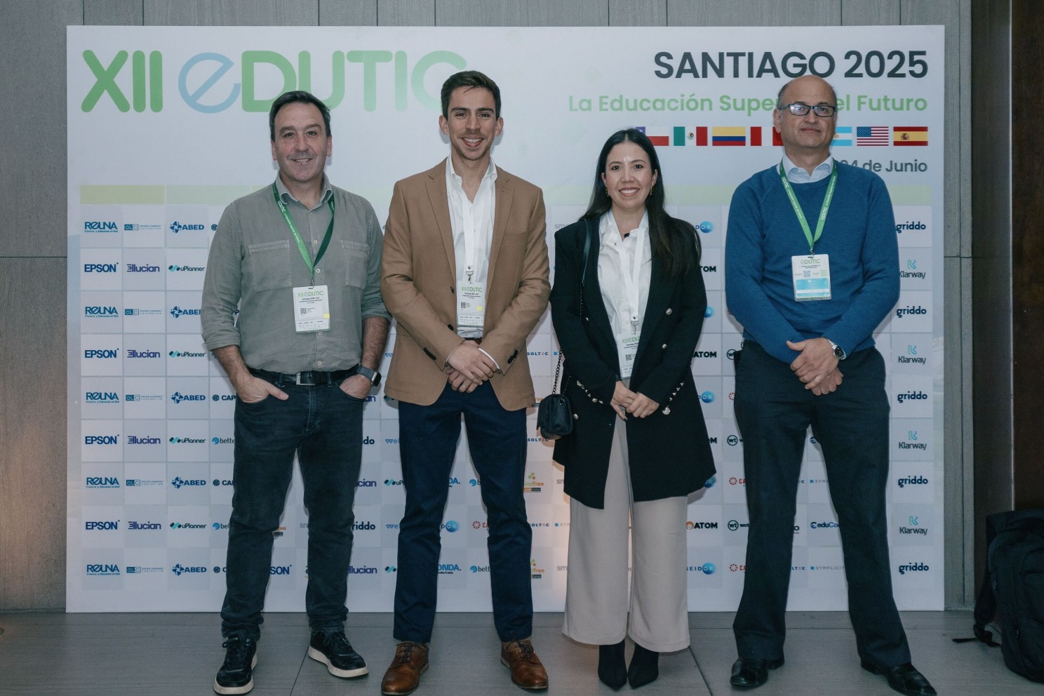 Juan Pablo Sweet, Felipe Meneses, Zheily Pacheco, Rodolfo Vásquez